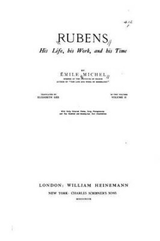 Cover of Rubens, his life, his work, and his time