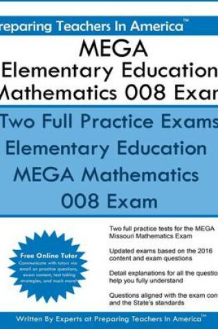 Cover of MEGA Elementary Education Mathematics 008 Exam