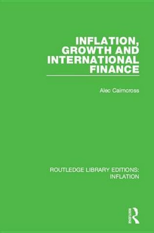 Cover of Inflation, Growth and International Finance