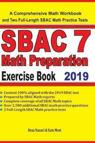 Cover of SBAC 7 Math Preparation Exercise Book