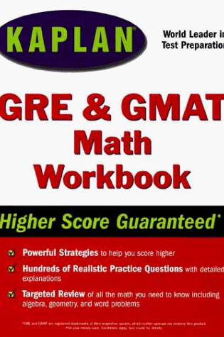 Cover of Gre/Gmat Math Workbook
