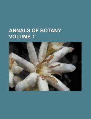 Book cover for Annals of Botany Volume 1