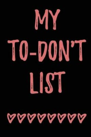 Cover of My To-Don't List