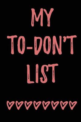 Book cover for My To-Don't List