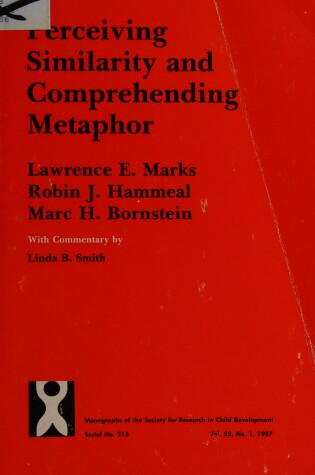 Cover of Perceiving Similarity and Comprehending Metaphor