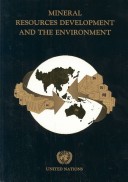 Book cover for Mineral Resources Development and the Environment