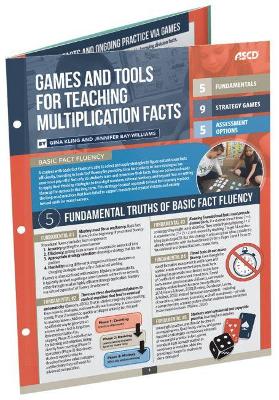 Book cover for Games and Tools for Teaching Multiplication Facts (Quick Reference Guide 25-Pack)