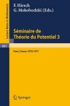 Book cover for Seminaire de Theorie Du Potentiel, Paris, 1976-1977, No. 3