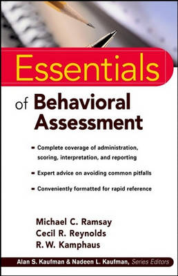 Book cover for Essentials of Behavioral Assessment