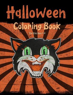 Book cover for Halloween Coloring Book For Kids Ages 4-8