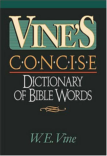 Book cover for Vine's Concise Dictionary of Bible Words