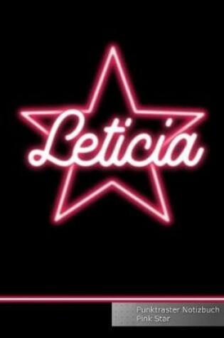 Cover of Leticia Punktraster Notizbuch Pink Star