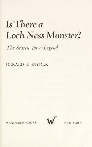 Book cover for Is There a Loch Ness Monster?