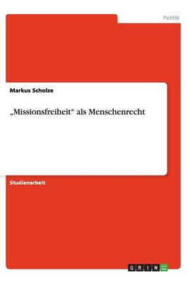 Book cover for "Missionsfreiheit als Menschenrecht