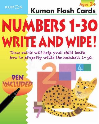 Book cover for Numbers 1-30 Write & Wipe Flash Cards