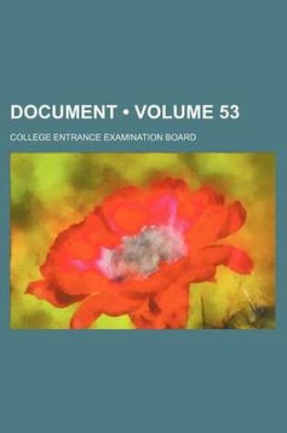 Cover of Document (Volume 53)