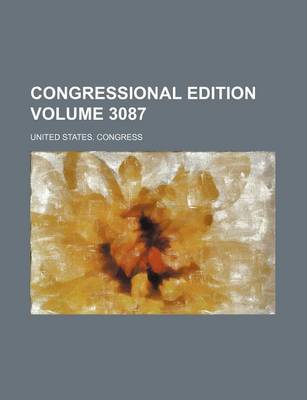 Book cover for Congressional Edition Volume 3087