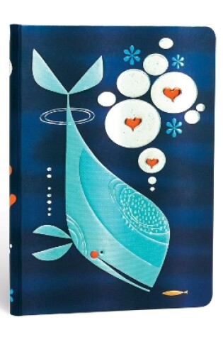 Cover of Whale and Friend Lined Hardcover Journal