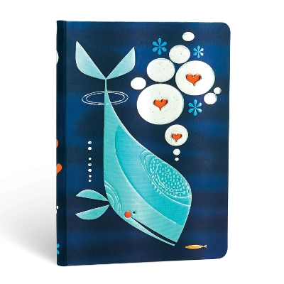 Book cover for Whale and Friend Lined Hardcover Journal