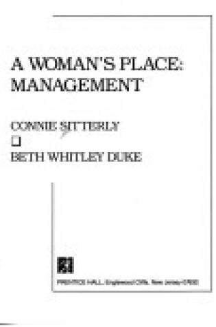 Cover of Woman's Place