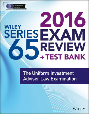 Cover of Wiley Series 65 Exam Review 2016 + Test Bank