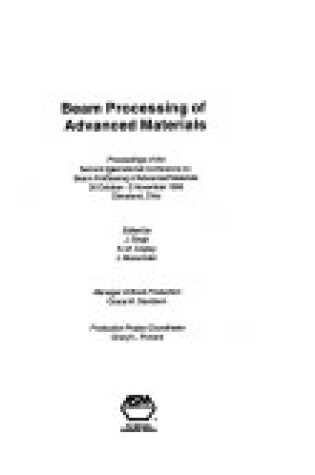 Cover of 2nd International Conference on Beam Processing of Advanced Materials