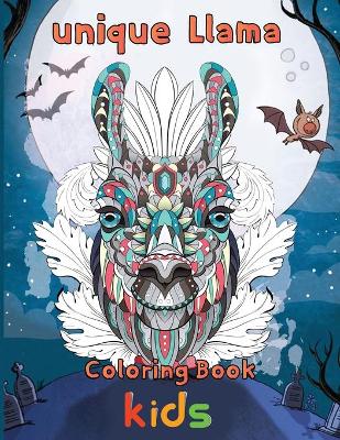 Book cover for unique Llama Coloring Book kids