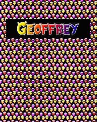 Book cover for 120 Page Handwriting Practice Book with Colorful Alien Cover Geoffrey