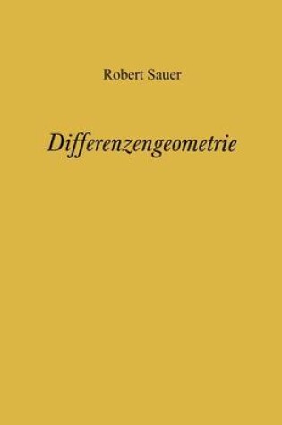 Cover of Differenzengeometrie