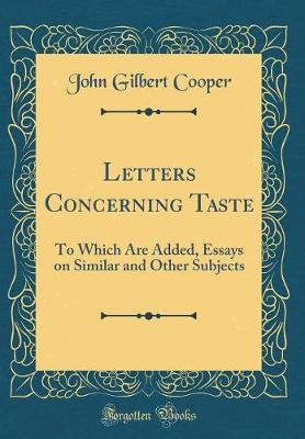 Book cover for Letters Concerning Taste