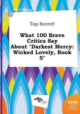 Book cover for Top Secret! What 100 Brave Critics Say about Darkest Mercy