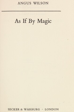 Cover of As If by Magic