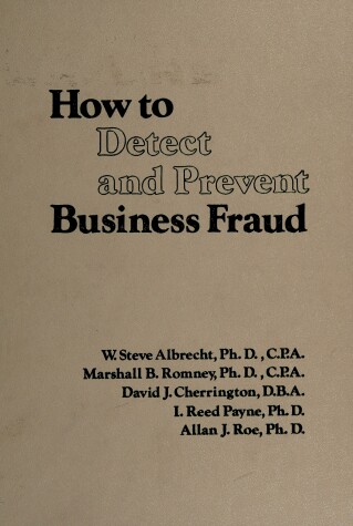 Book cover for How to Detect and Prevent Business Fraud