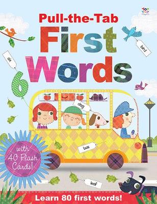 Book cover for Pull-the-Tab First Words with Flash Cards