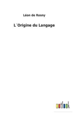 Cover of L´Origine du Langage