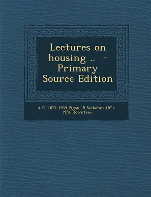 Book cover for Lectures on Housing ..