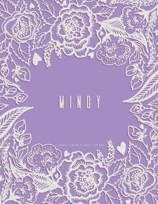 Book cover for Mindy. Lavender Purple Journal, Dot Grid