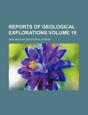 Book cover for Reports of Geological Explorations Volume 19