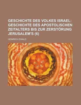 Book cover for Geschichte Des Volkes Israel (6)