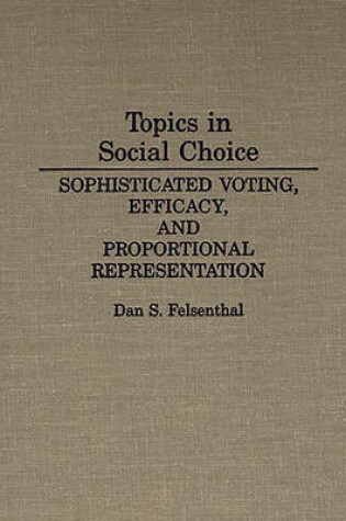 Cover of Topics in Social Choice