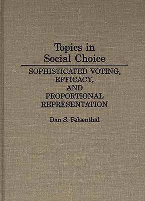 Book cover for Topics in Social Choice