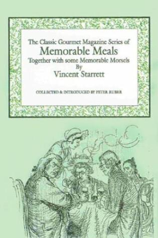 Cover of Memorable Meals