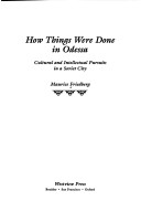 Book cover for How Things Were Done In Odessa