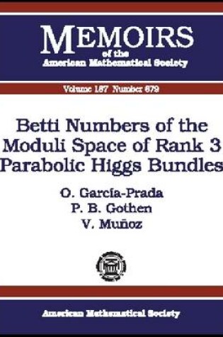 Cover of Betti Numbers of the Moduli Space of Rank 3 Parabolic Higgs Bundles