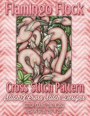 Book cover for Flamingo Flock Cross Stitch Pattern