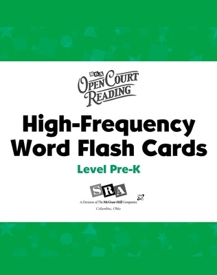 Cover of Open Court Reading PreK, High Frequency Flash Cards