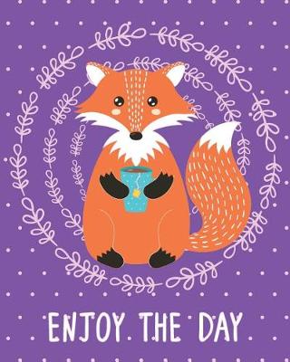 Book cover for Bullet Journal Notebook Cute Fox Drinking Tea - Enjoy the Day 3