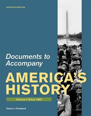 Book cover for Documents for America's History, Volume II: Since 1865
