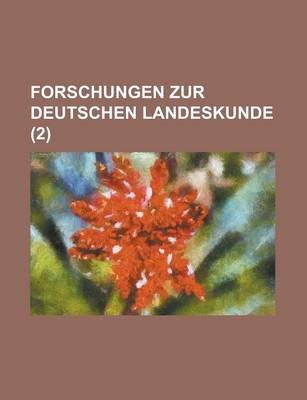 Book cover for Forschungen Zur Deutschen Landeskunde (2 )