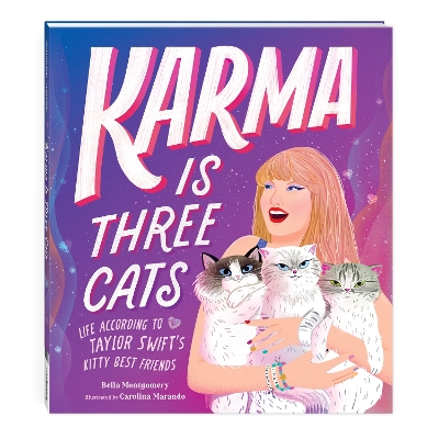 Book cover for Karma Is Three Cats